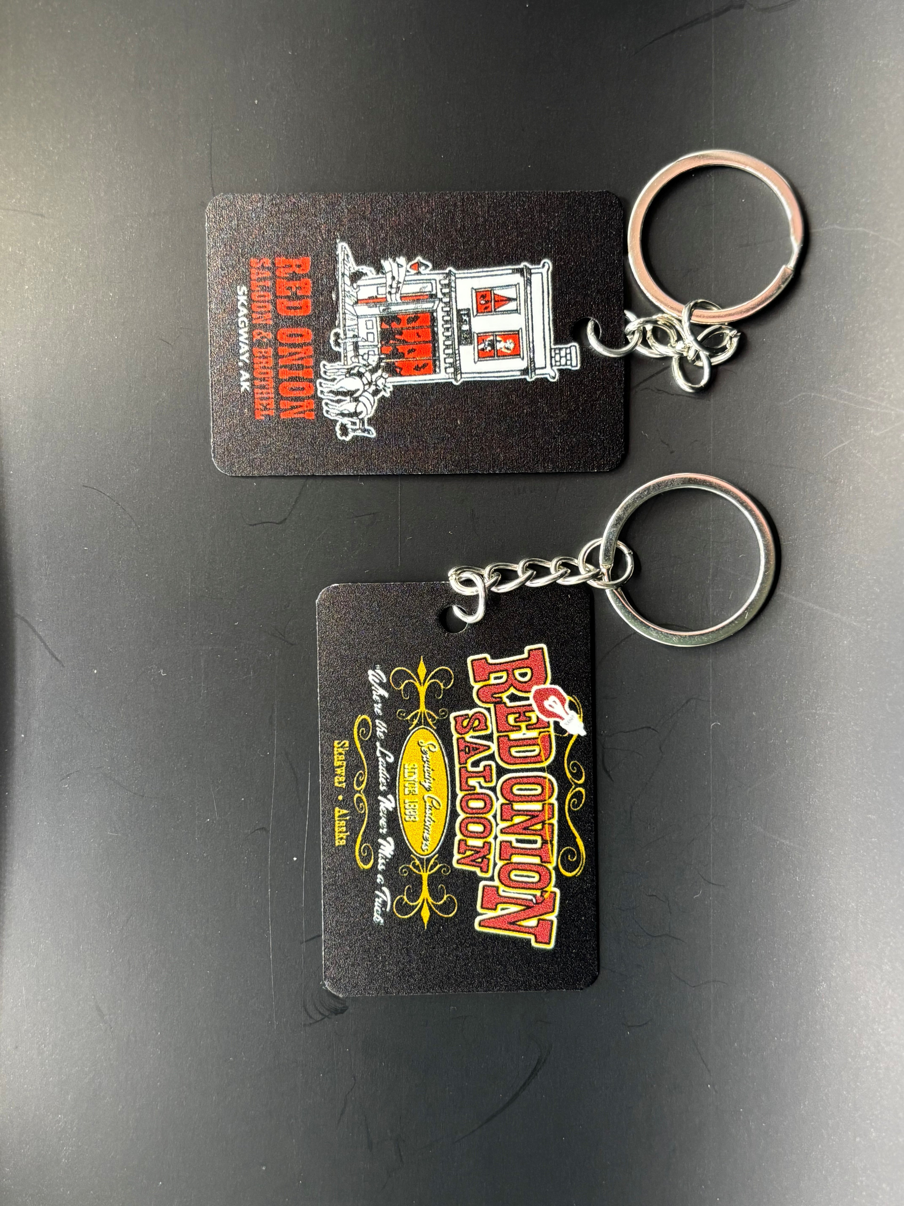 Red Onion Flat Keychain